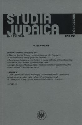 Opakowanie Studia Judaica 1/2013
