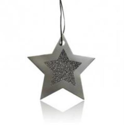 Opakowanie Tagi do prezentów srebrne (12szt) CHRISTMAS JOY