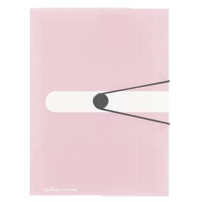 Opakowanie Teczka A4 z gumką PP trans. pastel różowy