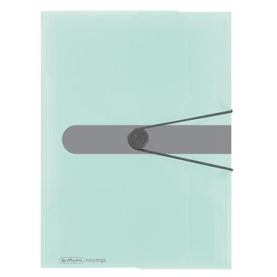 Okładka książki Teczka rysunkowa A4 PP z gumką tran. pastell Mięta