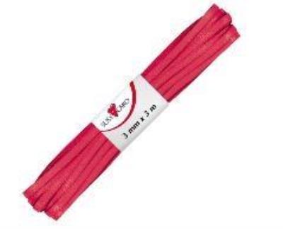 Opakowanie Wstążka ozdobna 3m/3mm czerwona
