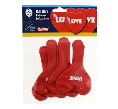 Opakowanie Balony Premium 'Love', serca 5 sztuk