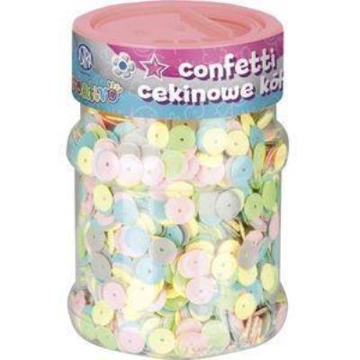 Opakowanie Confetti cekiny kółka pastel mix ASTRA