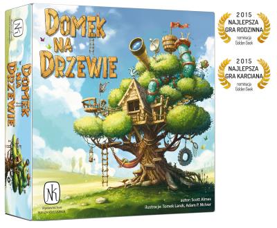 Domek na drzewie. Autor: Almes Scott. SmakLiter.pl Okładka książki Domek na drzewie