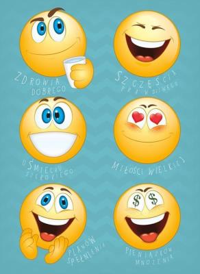 Opakowanie Karnet Emotikony 12x16,5 cm