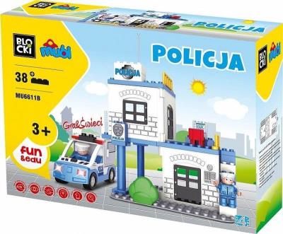 Opakowanie Klocki Blocki MUBI policja 38el