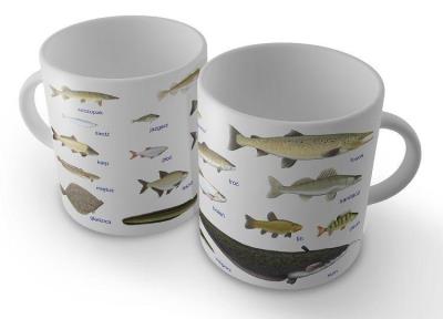 Okładka książki Kubek z rybami - wędkarza 2 (z większą ilością ryb)