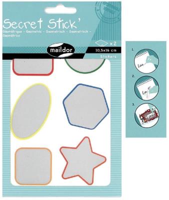 Opakowanie Naklejki Secret Stick' ze zdrapką
