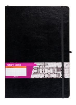 Opakowanie Notes A5 z gumką Formalizm kratka czarny
