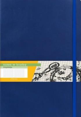 Opakowanie Notes A6 Kratka Impresja Granat ANTRA
