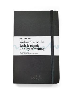 Okładka książki Notes Moleskine Edycja Specjalna WS Radość pisania Large (13 x 21 cm) w linie, czarna, twarda oprawa
