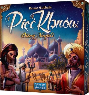 Pięć Klanów. Autor: Bruno Cathala. SmakLiter.pl Okładka książki Pięć Klanów