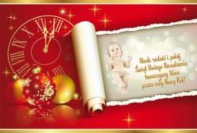 Opakowanie Pocztówka Boże Narodzenie Bombki pakiet (20szt)