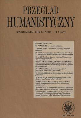 Opakowanie Przegląd Humanistyczny 3/2016