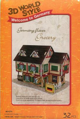 Okładka książki Puzzle 3D Domki świata - Niemcy Grocery shop 32el.(W3125H)