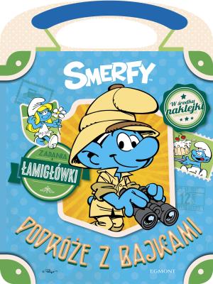 Smerfy. Podróże z bajkami. Autor: Teresa Duralska-Macheta (red.). SmakLiter.pl Okładka książki Smerfy. Podróże z bajkami