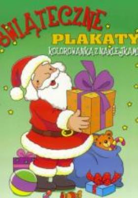 Okładka książki Świąteczne plakaty - Mikołaj z prezentami