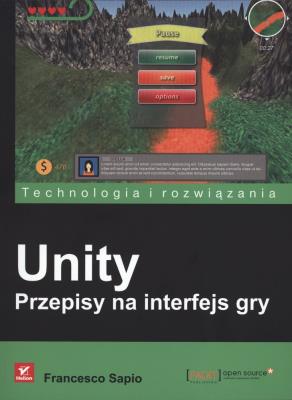 Okładka książki Unity Przepisy na interfejs gry