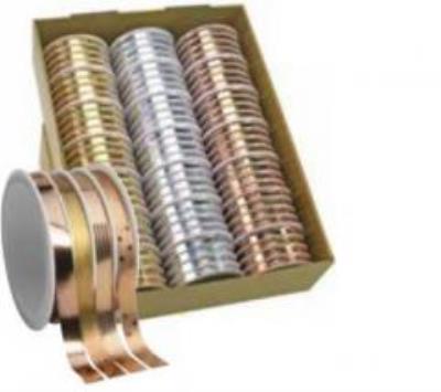 Opakowanie Wstążka 6mx10mm Christmas metaliczna