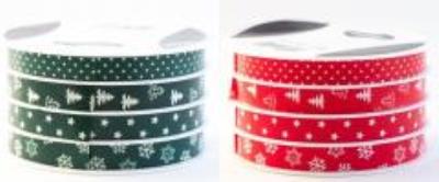 Opakowanie Wstążka 6mx10mm Christmas