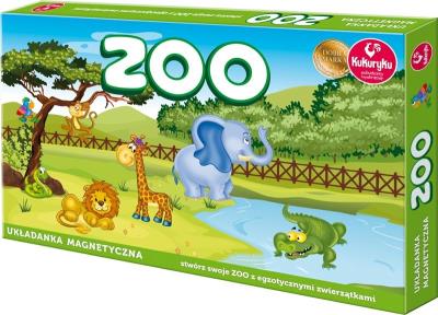 ZOO - układanka magnetyczna. Wydawca: Kukuryku. SmakLiter.pl Opakowanie ZOO - układanka magnetyczna