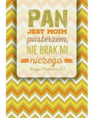 Opakowanie A Kartka składana - Pan Jest Pasterzem moim