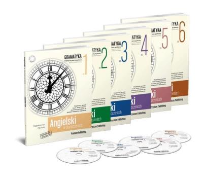 Okładka książki Angielski w tłumaczeniach Gramatyka komplet 1-6