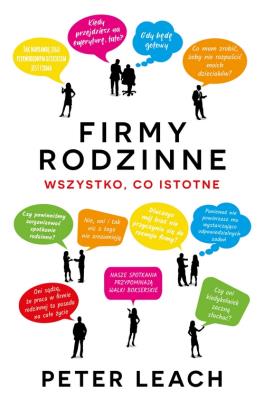 Firmy rodzinne. Autor: Leach Peter. SmakLiter.pl Okładka książki Firmy rodzinne