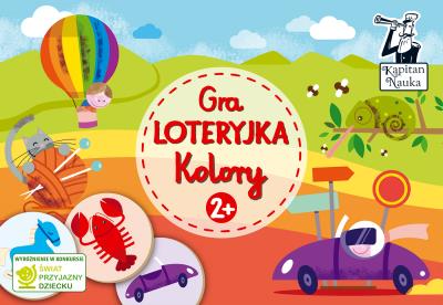 Gra Loteryjka Kolory 2+. Autor: Haremza Jakub. SmakLiter.pl Okładka książki Gra Loteryjka Kolory 2+