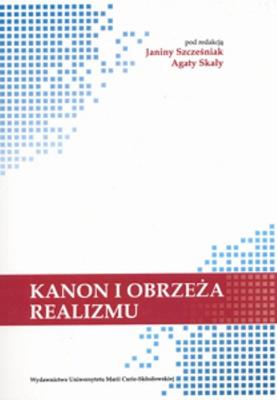 Okładka książki Kanon i obrzeża realizmu