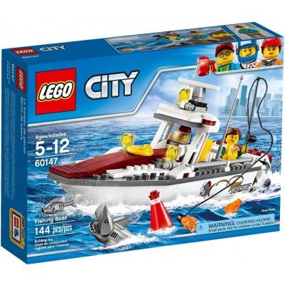 Okładka książki Lego CITY 60147 Łódź rybacka