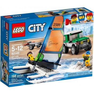 Okładka książki Lego CITY 60149 Terenówka 4x4 z katamaranem