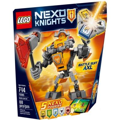Lego NEXO KNIGHTS 70365 Zbroja Axla. Autor: Nexo Knights. SmakLiter.pl Okładka książki Lego NEXO KNIGHTS 70365 Zbroja Axla