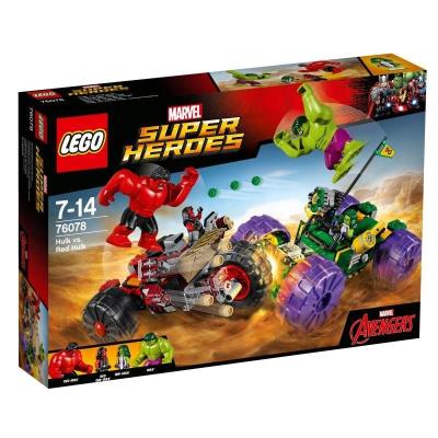 Lego SUPER HEROES Hulk kontra Czerwony Hulk. Autor: Super Heroes. SmakLiter.pl Okładka książki Lego SUPER HEROES Hulk kontra Czerwony Hulk