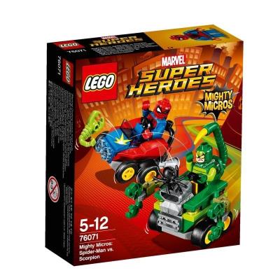 Lego SUPER HEROES Spiderman kontra Skorpion. Autor: Super Heroes. SmakLiter.pl Okładka książki Lego SUPER HEROES Spiderman kontra Skorpion