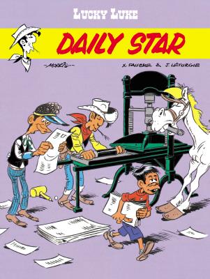 Lucky Luke. Daily Star. Autor: Xavier Fauche, Maurice de Bevere. SmakLiter.pl Okładka książki Lucky Luke. Daily Star