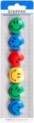 Opakowanie Magnes emotikony II śr. 30mm 6el