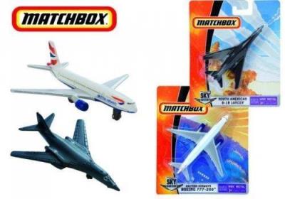 Okładka książki Matchbox Samolot, różne rodzaje