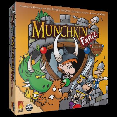 Munchkin Panic. Autor: Jackson Steve, De Witt Justin. SmakLiter.pl Okładka książki Munchkin Panic