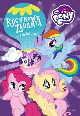 My Little Pony. Kucykowe zadania z naklejkami. Autor: Marta Jamrógiewicz. SmakLiter.pl Okładka książki My Little Pony. Kucykowe zadania z naklejkami