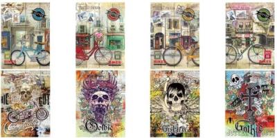 Opakowanie Notatnik ozdobny A5 80 stron kratka Usztywniana