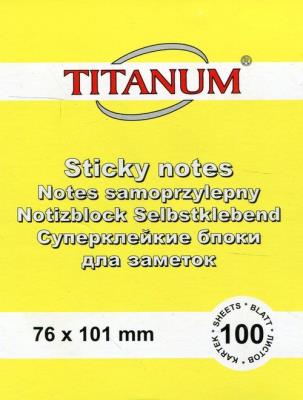 Opakowanie Notes samoprzylepny 76x101 mm żółty