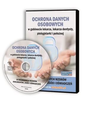 Okładka książki Ochrona danych osobowych w gabinecie lekarza, lekarza dentysty, pielęgniarki i położnej