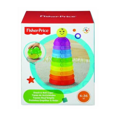 Okrągłe kubeczki do układania. Autor: Fisher-Price. SmakLiter.pl Okładka książki Okrągłe kubeczki do układania