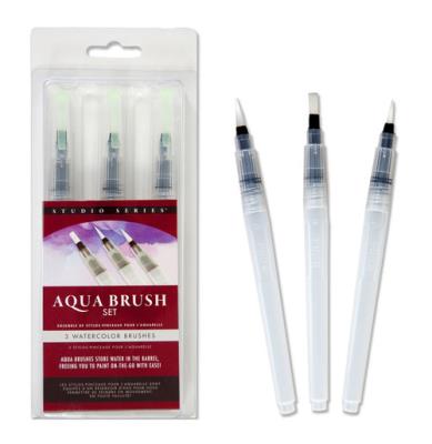 Opakowanie Pędzle Wodne do Akwareli 3 sztuki