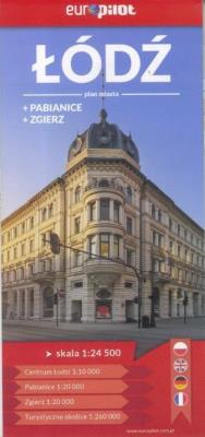 Plan Miasta EuroPilot. Łódź,Pabianice,Zgierz br. Autor: Opracowanie zbiorowe. SmakLiter.pl Okładka książki Plan Miasta EuroPilot. Łódź,Pabianice,Zgierz br