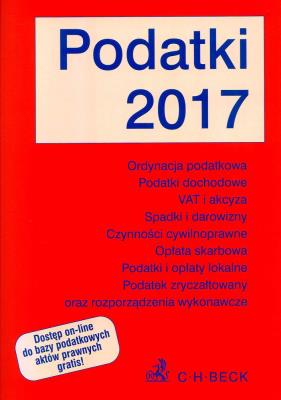 Podatki 2017. Autor: Opracowanie zbiorowe. SmakLiter.pl Okładka książki Podatki 2017