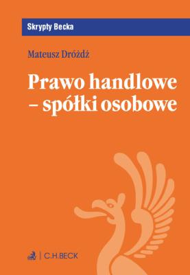 Okładka książki Prawo handlowe - spółki osobowe Skrypty