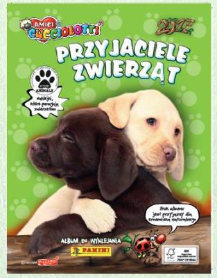 Przyjaciele zwierząt. Album do wyklejania. Wydawca: Panini. SmakLiter.pl Opakowanie Przyjaciele zwierząt. Album do wyklejania