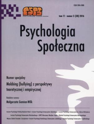 Opakowanie Psychologia społeczna 3/2016